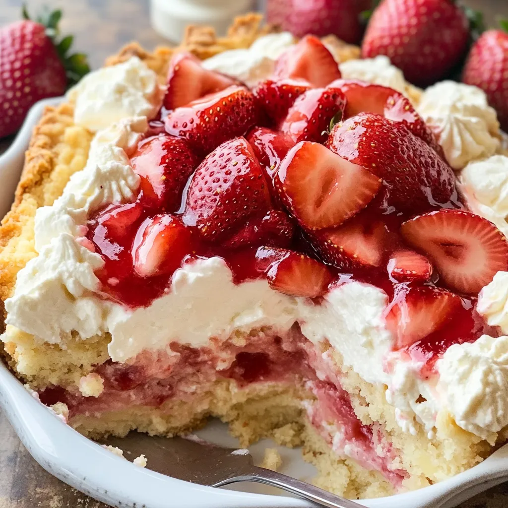 Delicious Strawberry Cheesecake Dump Cake Recipe