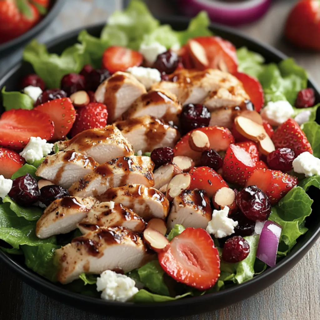 Delicious Strawberry Chicken Salad Bowl Recipe