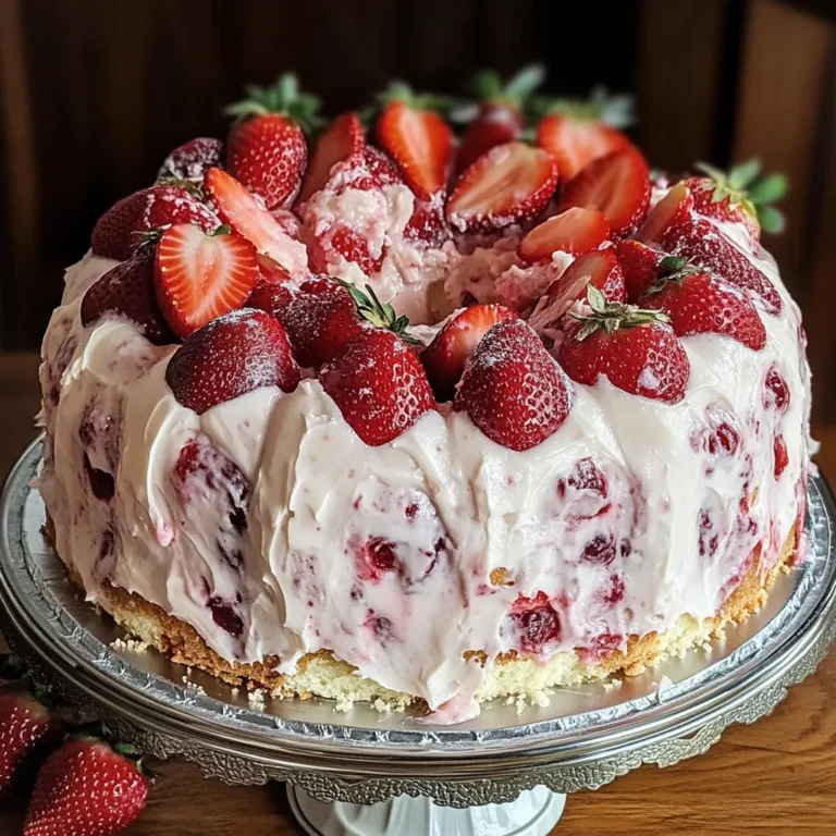 Delicious Strawberry Cream Cake Recipe