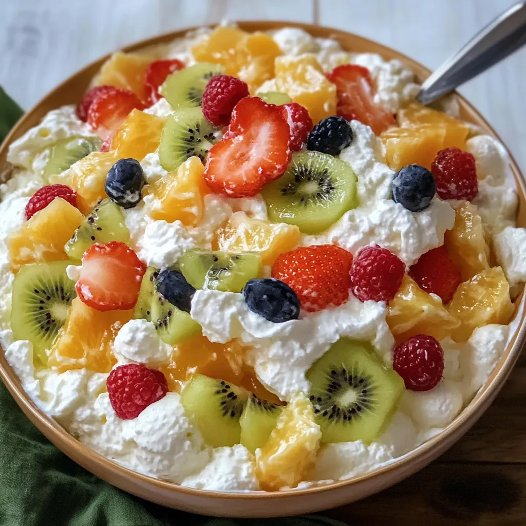 Exotic Hawaiian Cheesecake Fruit Salad Recipe