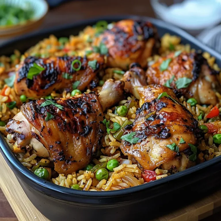 Flavorful Caribbean Chicken with Spiced Rice