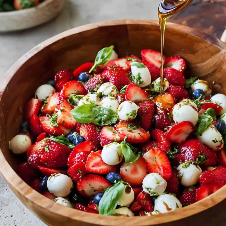 Fresh Strawberry Caprese Salad Recipe
