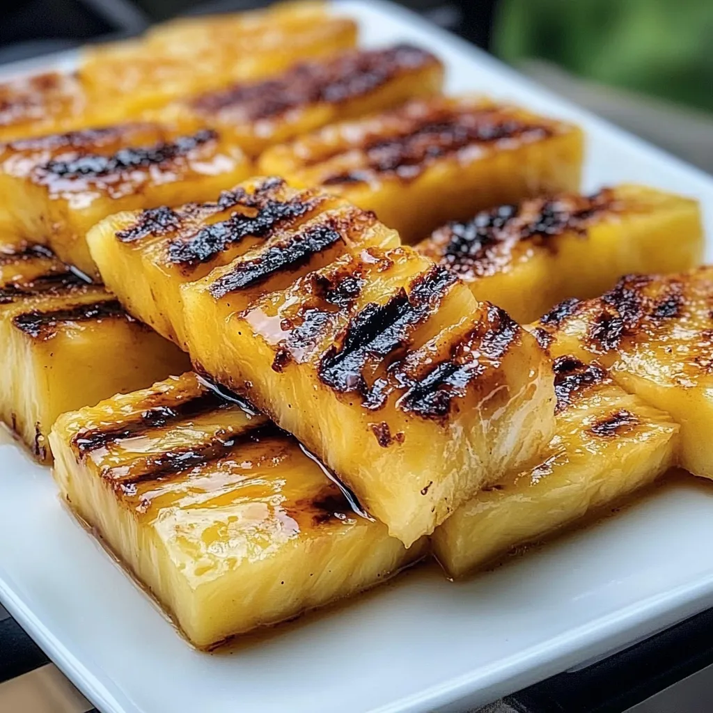 Grilled Pineapple with Brown Sugar Glaze