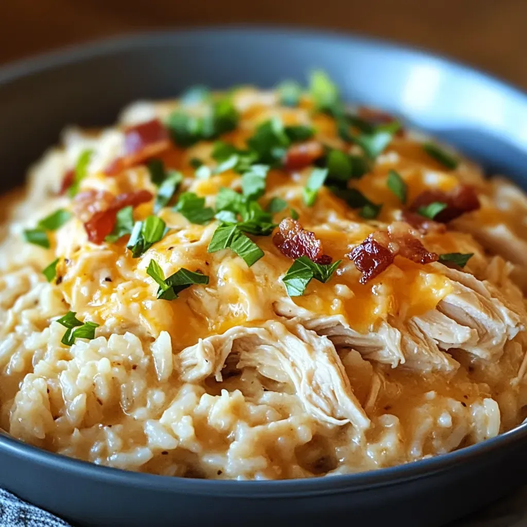 Irresistible Slow Cooker Crack Chicken and Rice