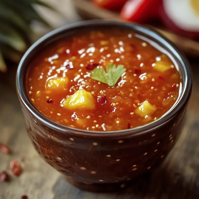 Irresistible Sweet Chilli Pineapple Sauce