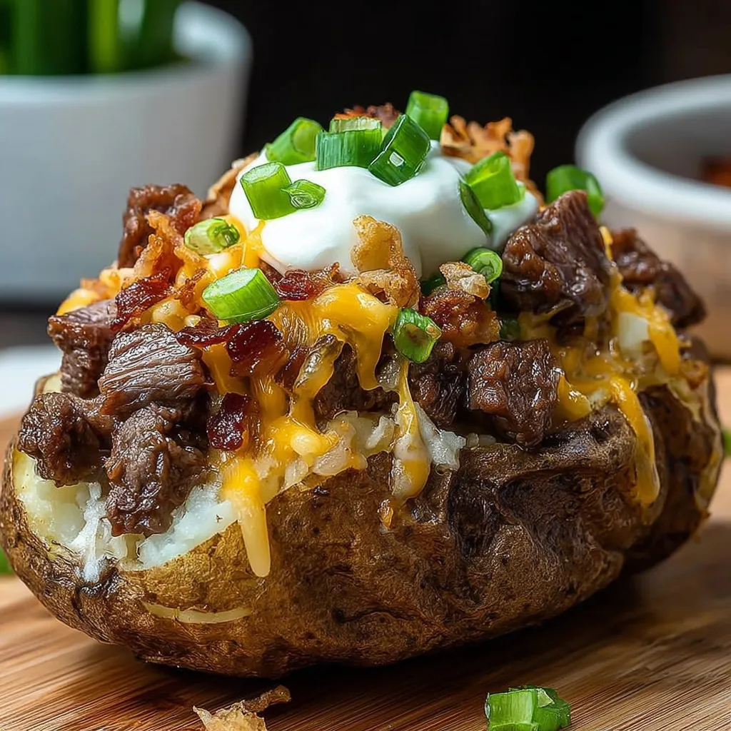 Loaded Baked Potato Steak Bites: Mouthwatering Appetizer Recipe