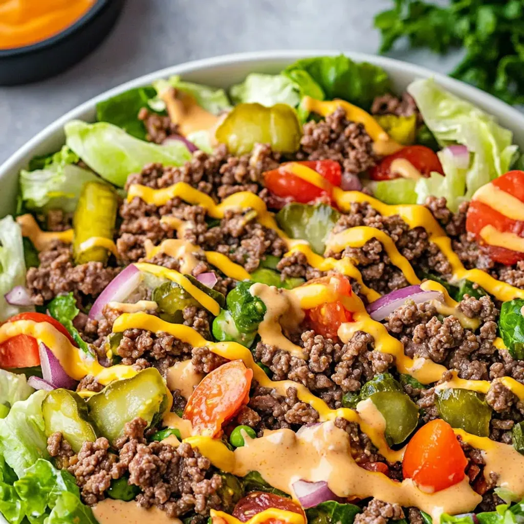 Low-Carb Big Mac Salad Bowl