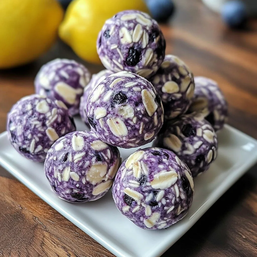Luscious Lemon Blueberry Energy Bites