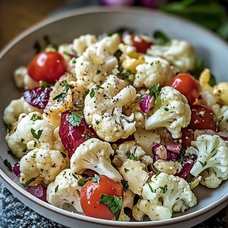 Mouthwatering Sicilian Cauliflower Salad Recipe
