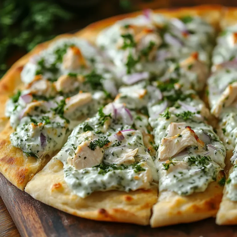 Mouthwatering Tzatziki Chicken Naan Pizza Recipe