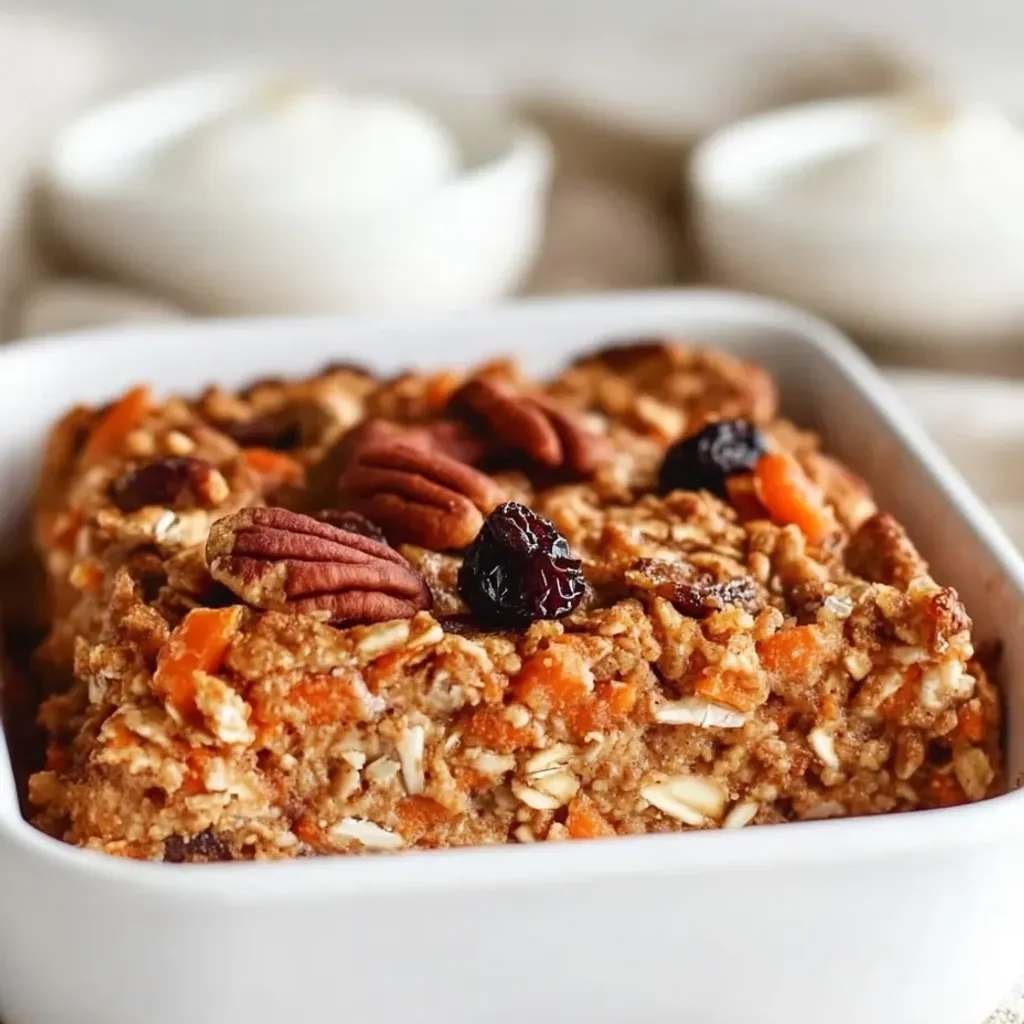 Nutritious Carrot Cake Baked Oatmeal Recipe