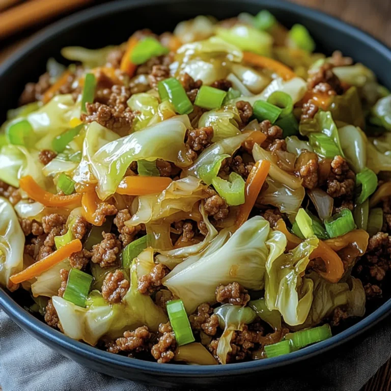 Nutritious Chinese Ground Beef Cabbage Stir-Fry