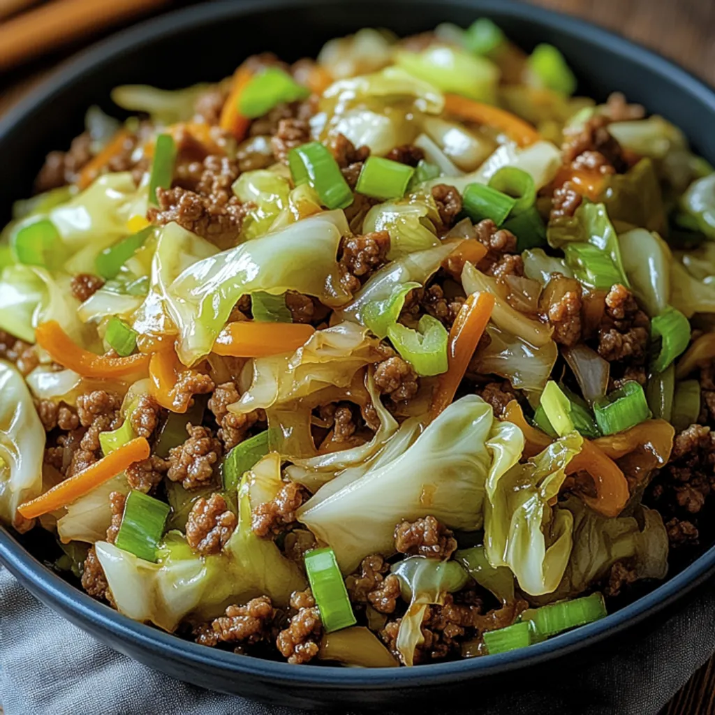 Nutritious Chinese Ground Beef Cabbage Stir-Fry