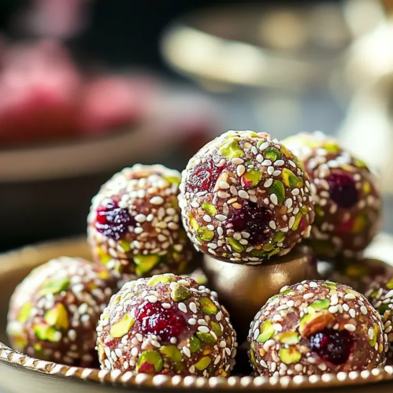 Nutritious Cranberry Pistachio Energy Bites Recipe
