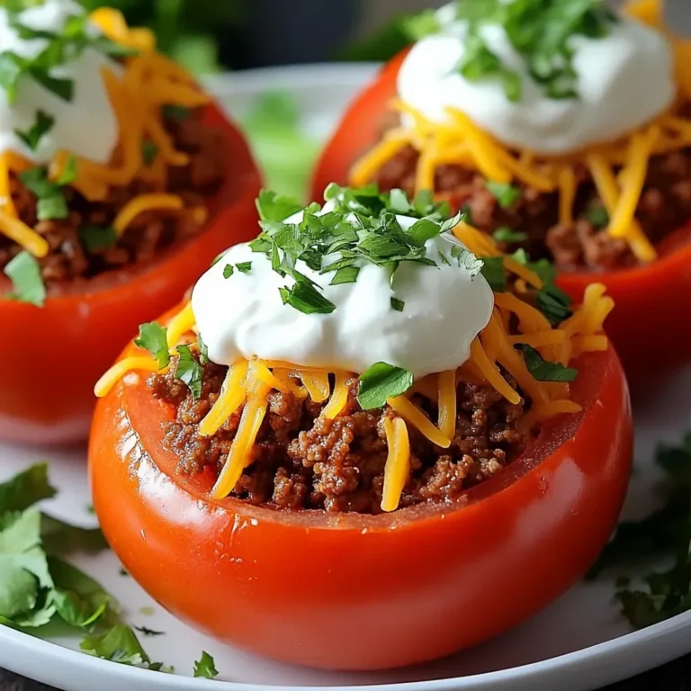 Nutritious Taco-Stuffed Tomatoes - Easy and Delicious Recipe