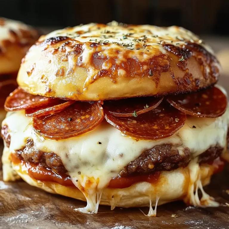 Pepperoni Pizza Burgers: Flavorful Mozzarella Twist