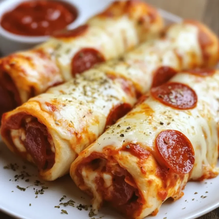 Pepperoni Pizza Roll Ups: Cheesy & Delicious Recipe