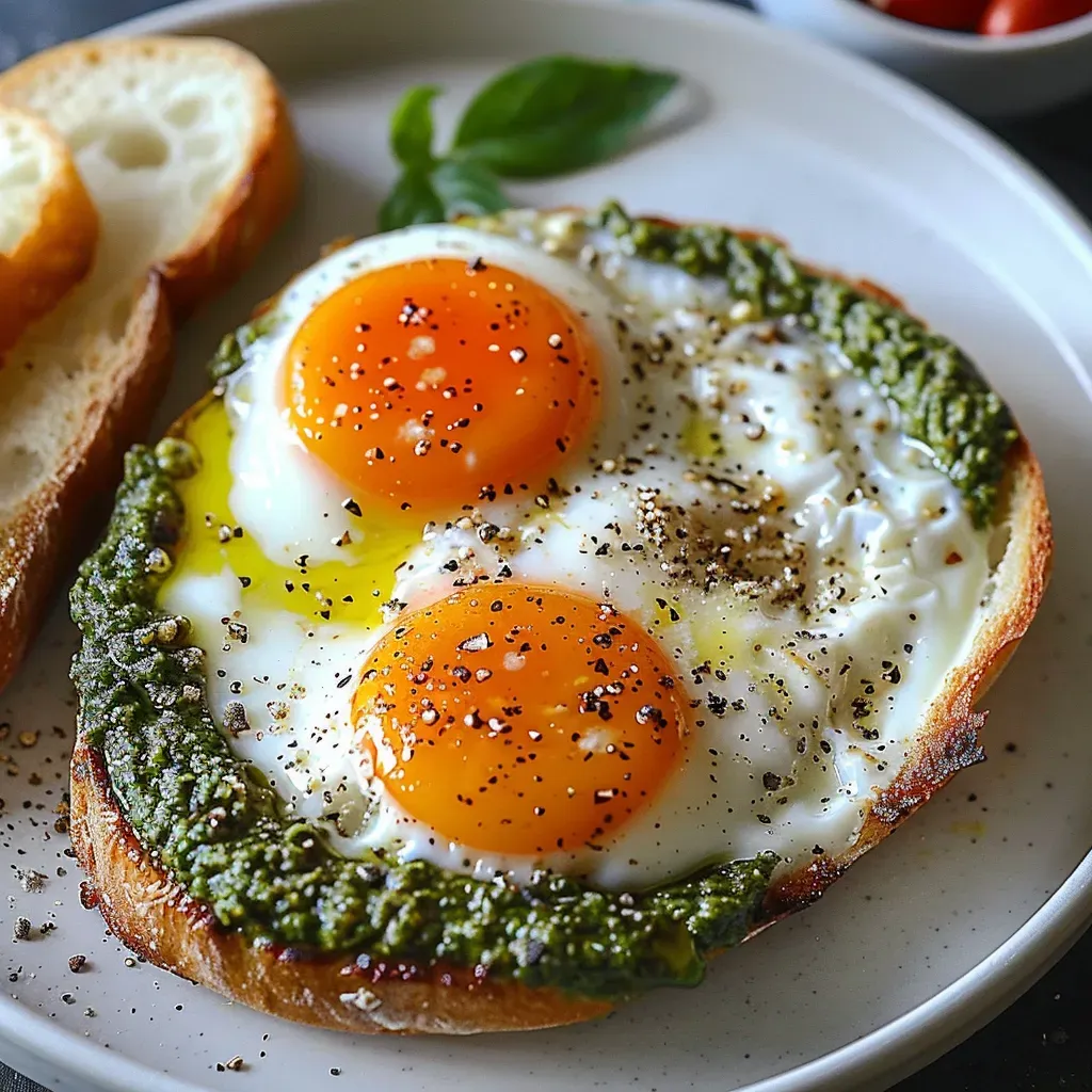 Pesto Fried Eggs: Delicious Breakfast Recipe