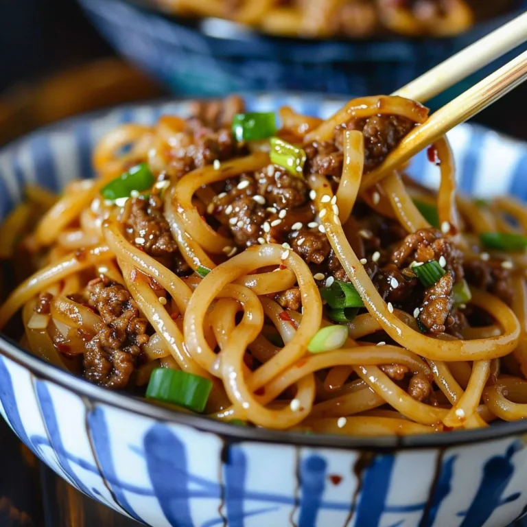Quick Mongolian Beef Noodle Stir-Fry