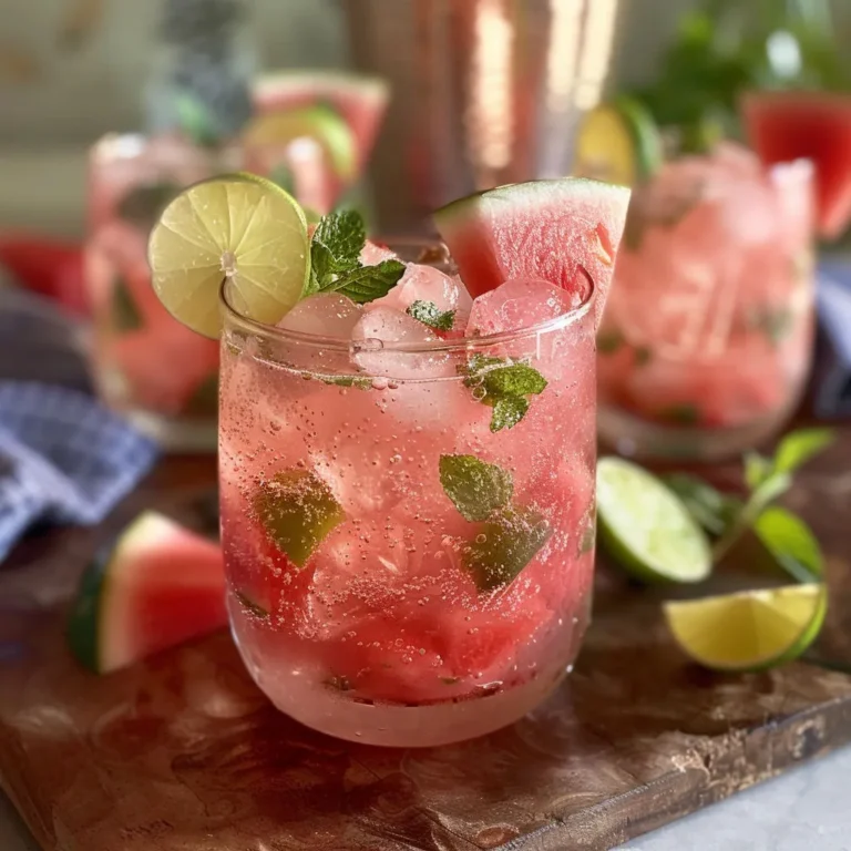 Refreshing Watermelon Lime Mint Mocktail Recipe