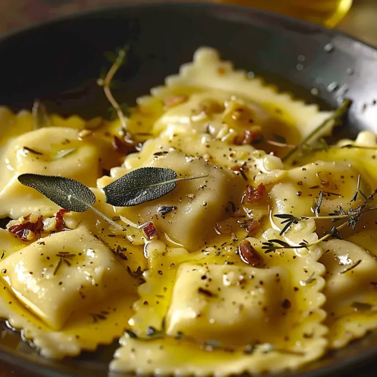 Sage Butter Ravioli: A Delectable and Easy Recipe