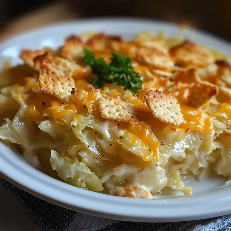 Savory Baked Cabbage Casserole