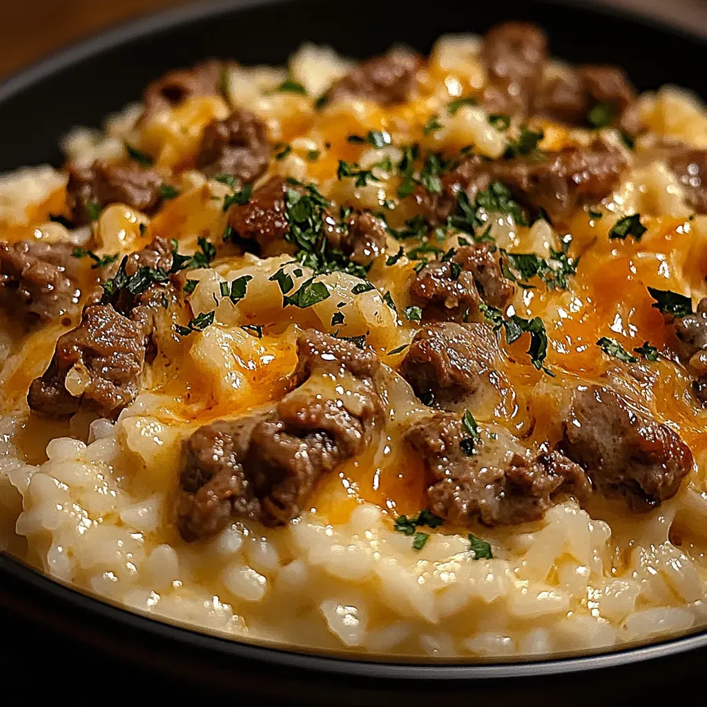 Savory Buttered Beef Rice Recipe