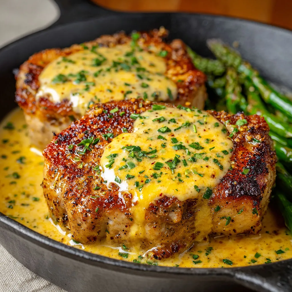 Savory Cheddar Ranch Pork Chops