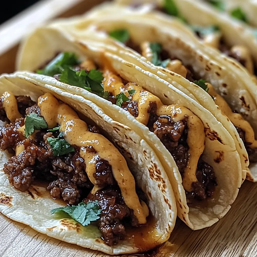 Savory Garlic Butter Honey BBQ Tacos