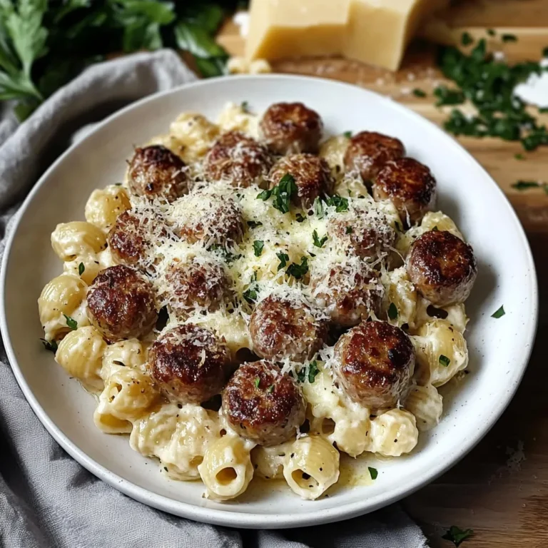Savory Garlic Butter Sausage Pasta Recipe