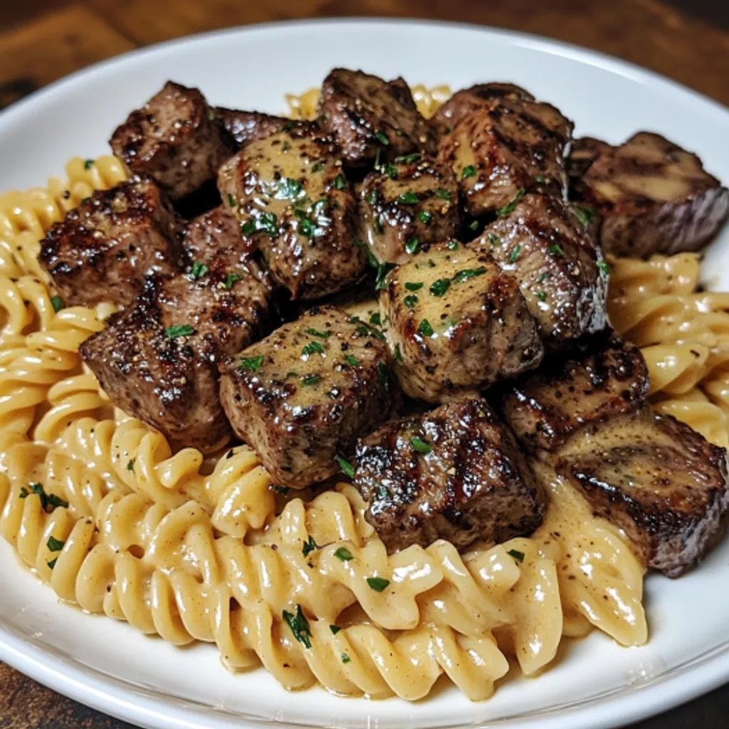 Savory Garlic Butter Steak and Pasta Recipe