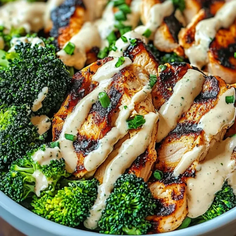 Savory Grilled Chicken and Broccoli Recipe