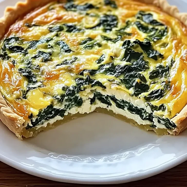 Savory Ricotta Spinach Quiche: A Delicious Brunch Recipe