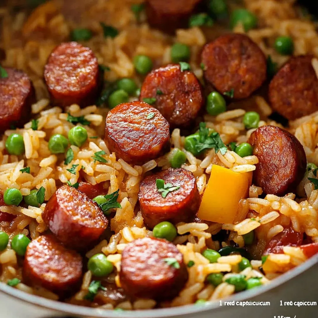 Savory Smoked Sausage Rice - Easy One-Pot Recipe