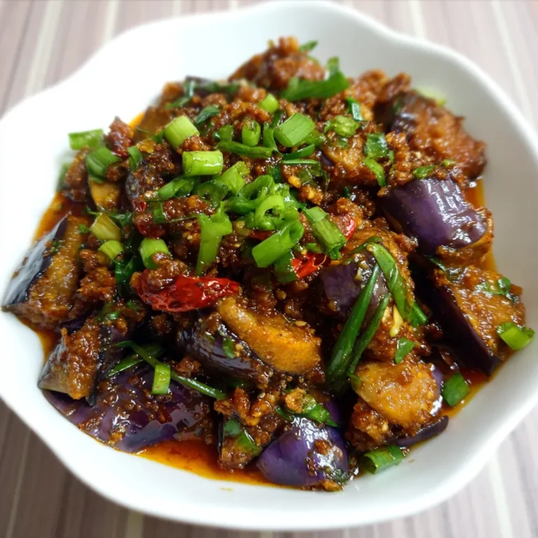 Sichuan Spicy Eggplant Mince Recipe