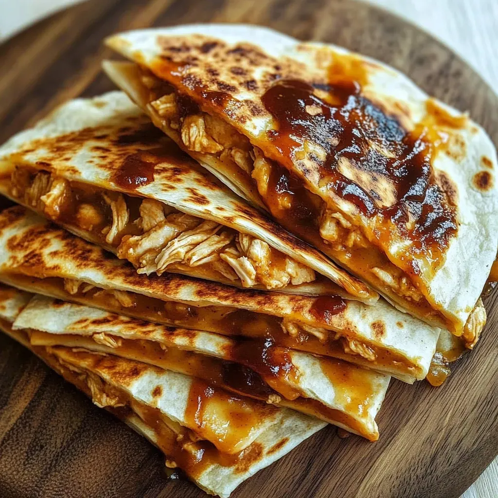 Smoky BBQ Chicken Cheese Quesadillas