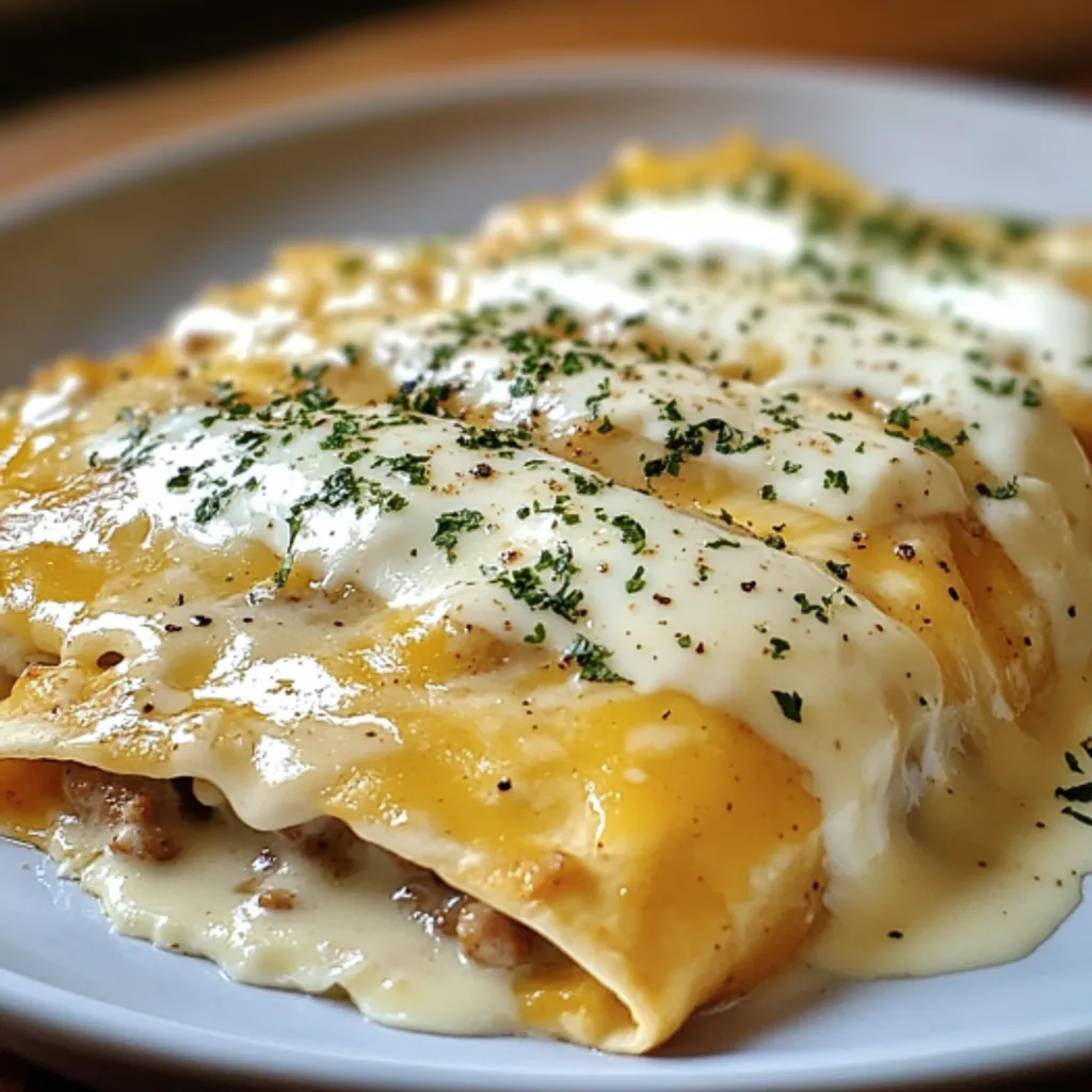 Southern Breakfast Enchiladas with Sausage Gravy