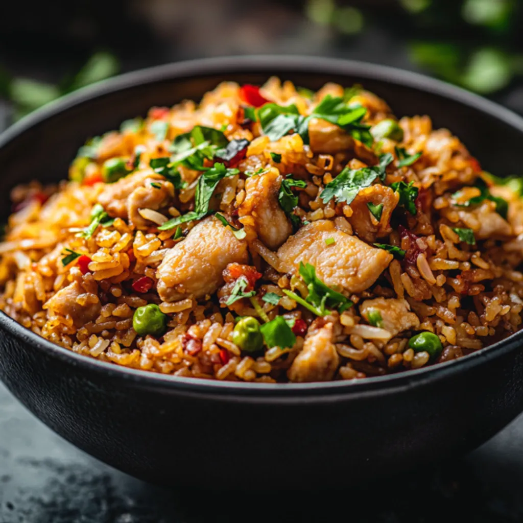 Spicy Bang Bang Chicken Fried Rice Recipe