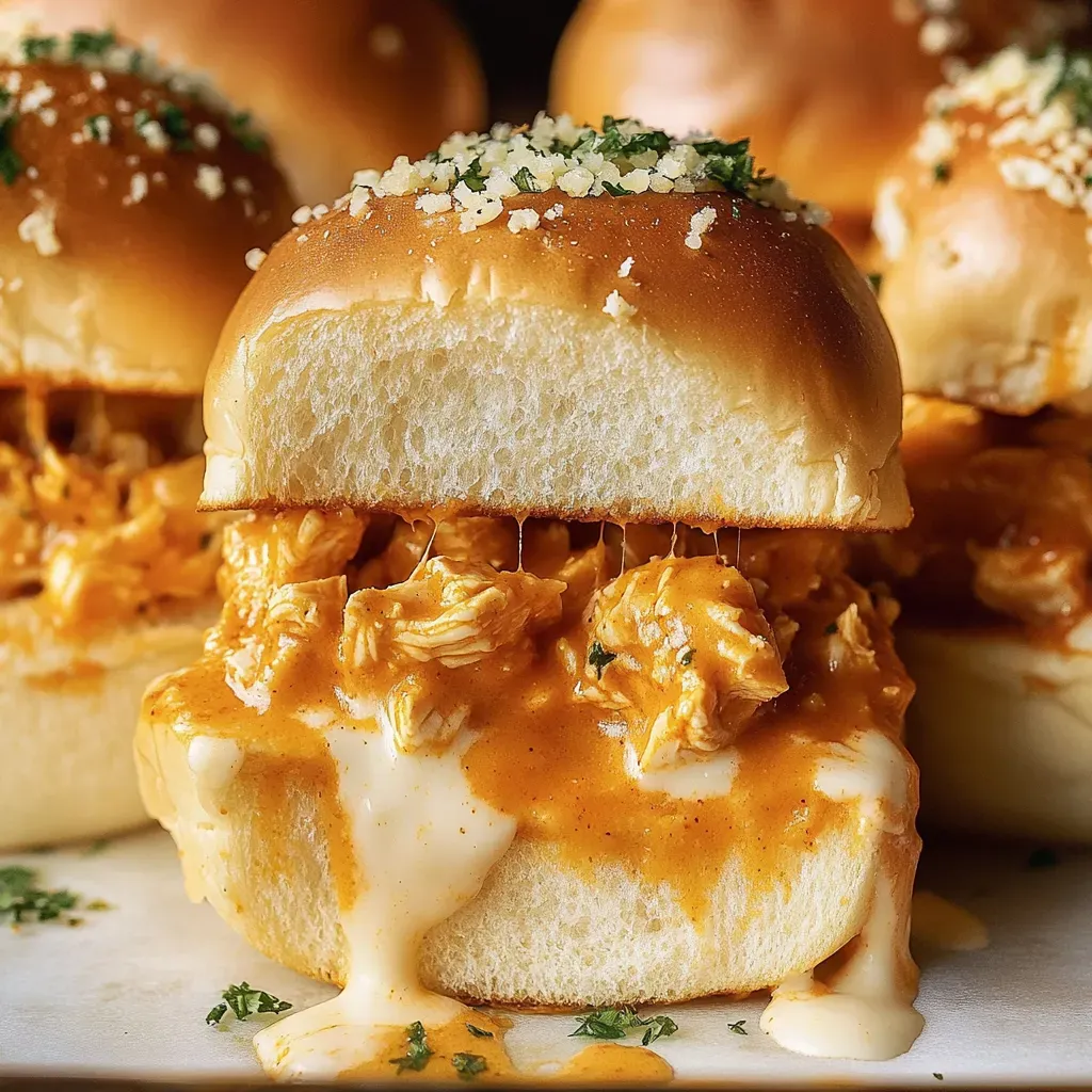 Spicy Buffalo Chicken Sliders with Hawaiian Twist