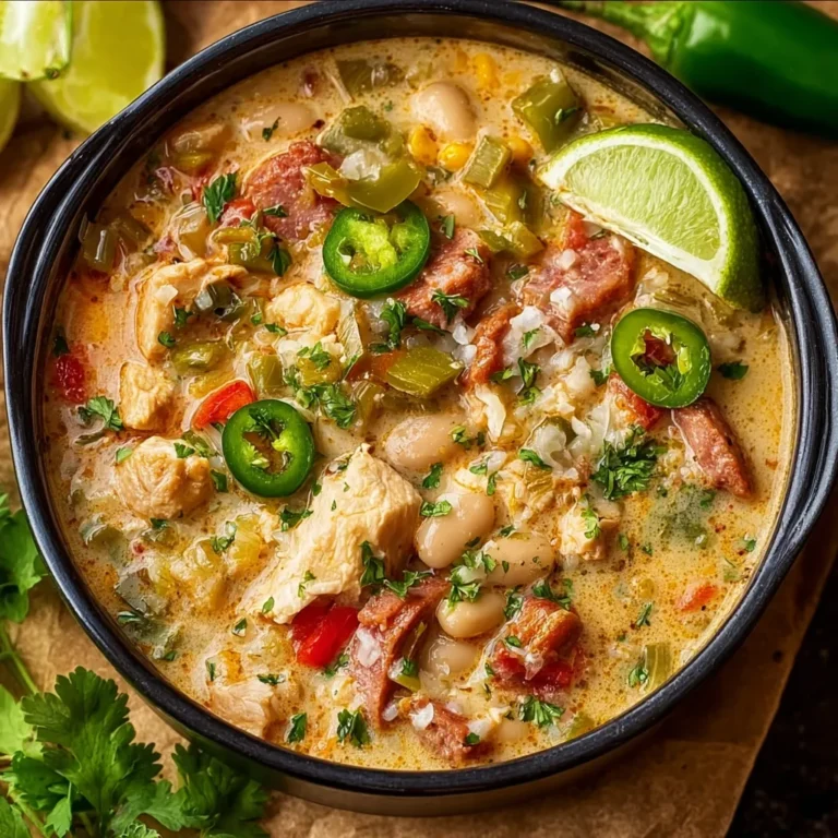 Spicy Cajun White Chicken Chili Recipe
