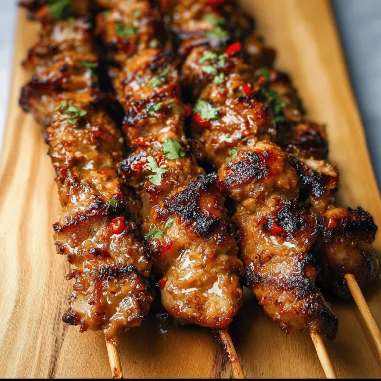 Tropical Coconut Lime Chicken Skewers