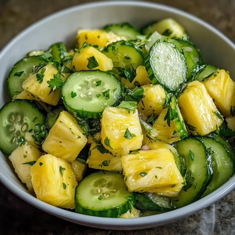 Tropical Pineapple Cucumber Salad Recipe