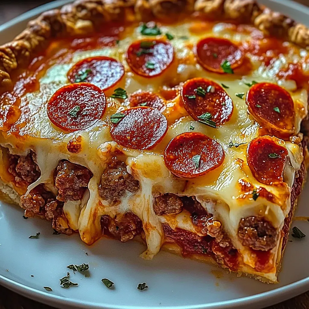 Ultimate Deep Dish Pizza Burger Recipe