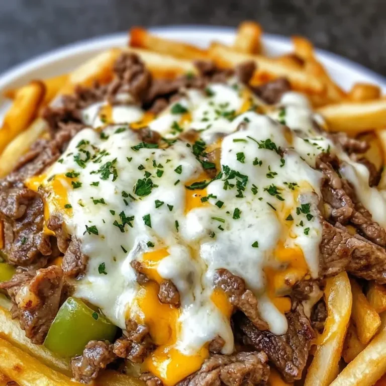 Ultimate Philly Cheese Steak Loaded Fries