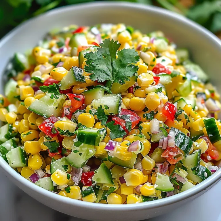 Vibrant Corn Salad with Fresh Bell Pepper
