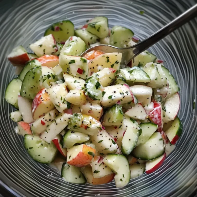 Zesty Cucumber Apple Salad Recipe