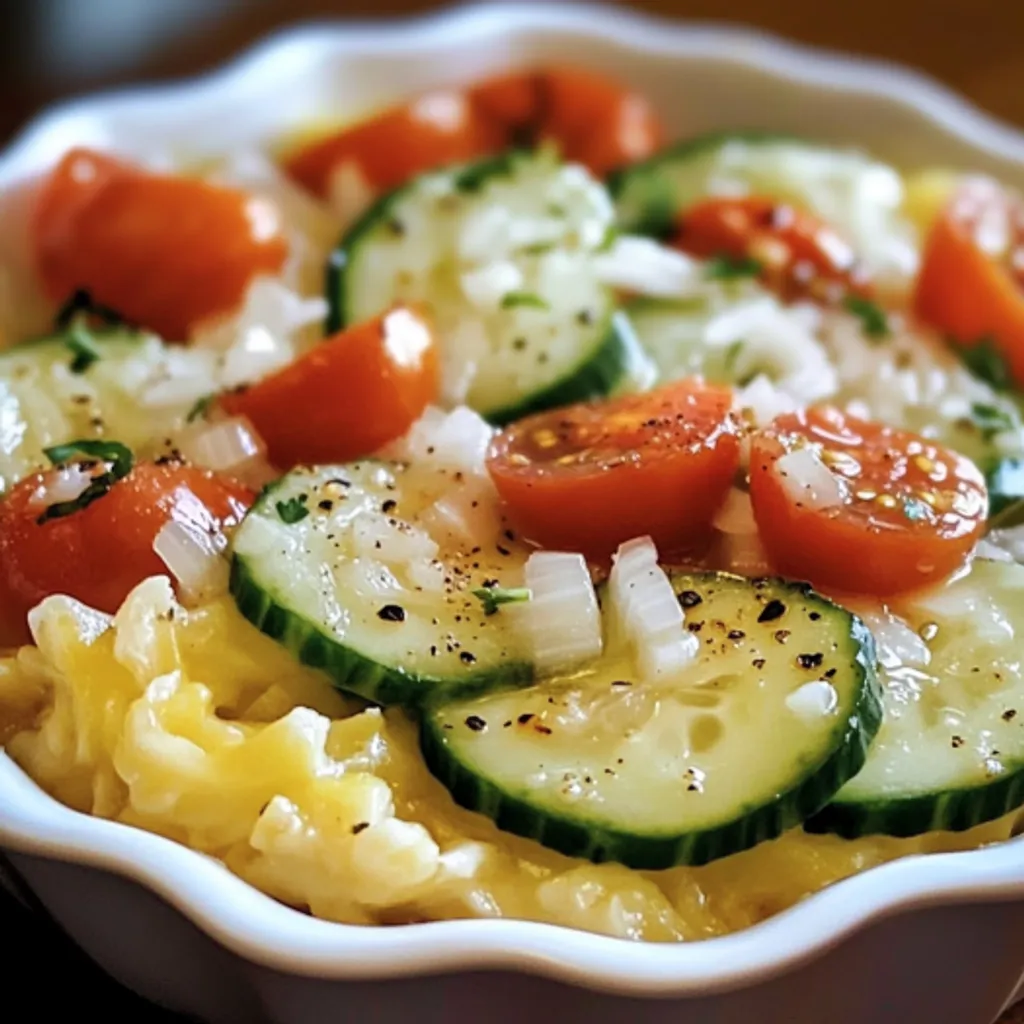 Zesty Marinated Cucumber Tomato Onion Salad