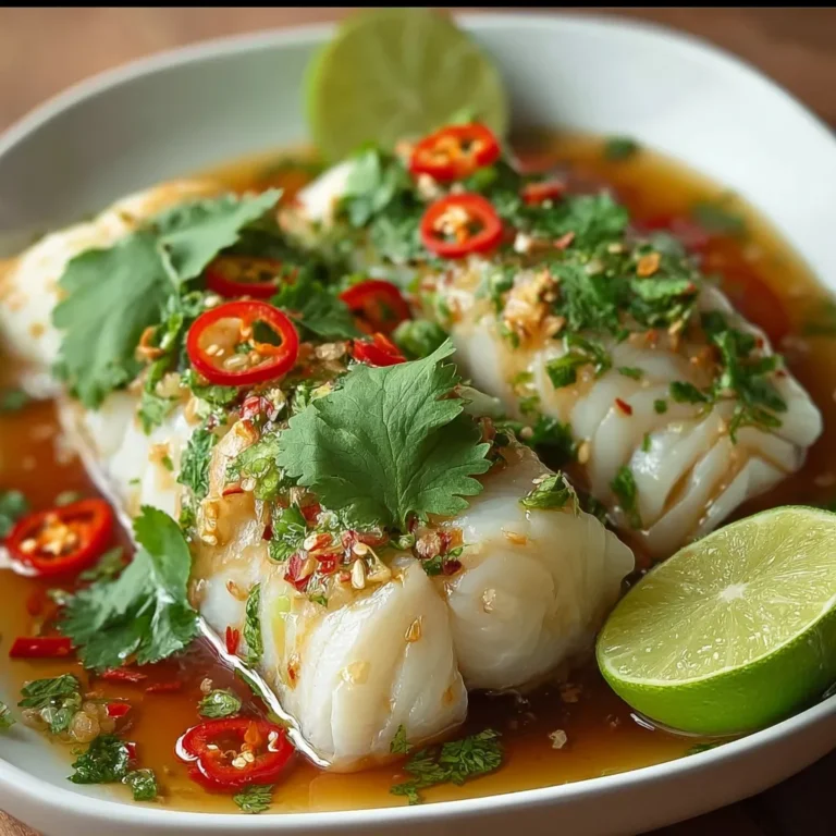 Zesty Thai Lime Garlic Steamed Fish Recipe