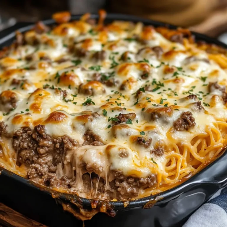 Cheesy Angel Beef Casserole: Easy Family Dinner Recipe