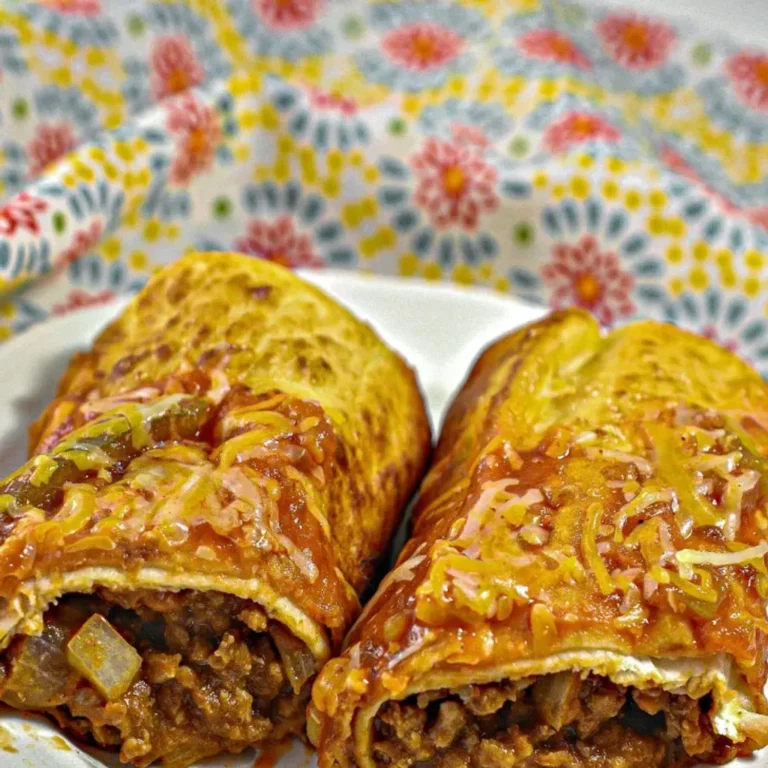 Cheesy Beef Chimichangas Recipe